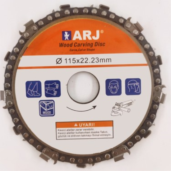 Arj Zincirli Testere Odun Ahşap Mdf Kesme Ispiral Disk 115 mm Profesyonel Ürün Drl 63 133